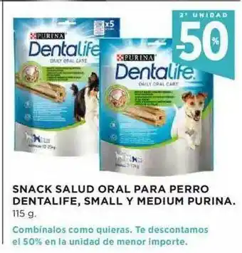Hipercor Snack Salud Oral Para Perro Dentalife Small Y Medium Purina oferta