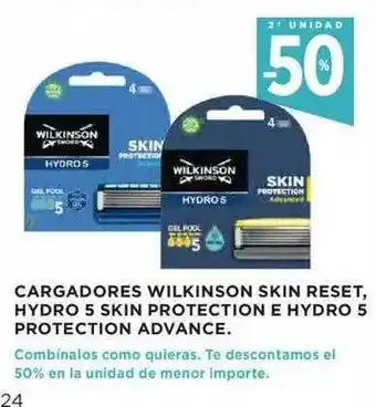 Hipercor Cargadores Wilkinson Skin Reset Hydro 5 Skin Protection E Hydro 5 Protection Advance oferta