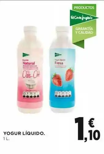 Hipercor Yogur Líquido 1L oferta