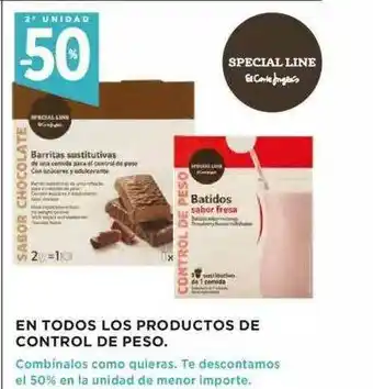 Hipercor En Todos Los Productos De Control De Peso oferta