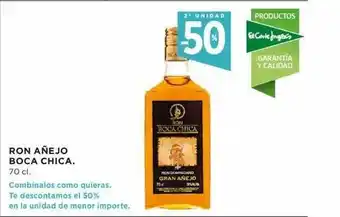 Hipercor Ron Añejo Boca Chica 70cl oferta