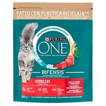 Plenus Supermercados Comida de gato one estirilizados buey bol. 800g oferta