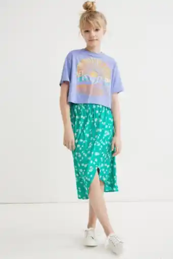 H&M Falda estampada cruzada oferta