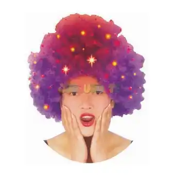 Todojuguete Peluca fibra óptica trenzas rosa th 3 sl oferta