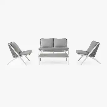 Gato Preto Conjunto de exterior 3 sillas y mesa fiji oferta