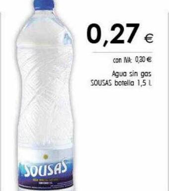 Cash Ifa Agua sin gas sousas oferta