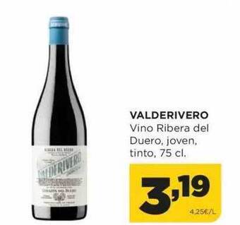 Alimerka Valderivero vino ribera del duero joven tinto oferta