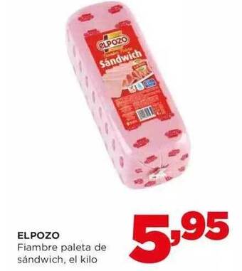 Alimerka Elpozo fiambre paleta de sándwich el kilo oferta