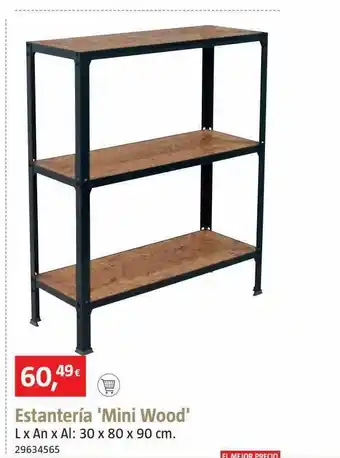Bauhaus Estanteria 'mini wood' l x an x al: 30 x 80 x 90cm oferta