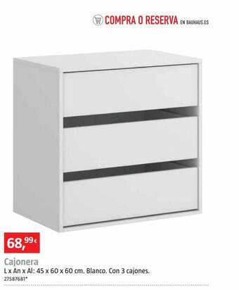 Bauhaus Cajonera oferta