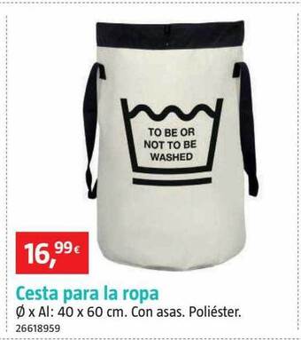 Bauhaus Cesta para la ropa oferta