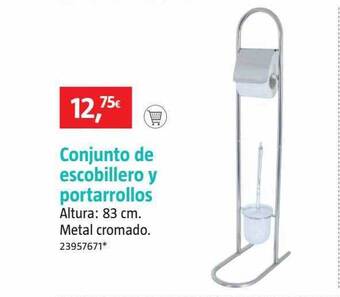 Bauhaus Conjunto de escobillero y portarrollos oferta