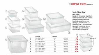 Bauhaus Serie 'light box' con tapa oferta