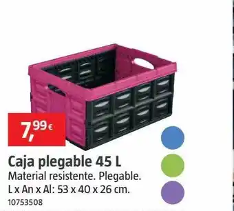 Bauhaus Caja plegable 45 l oferta