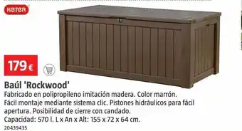 Bauhaus Keter baúl 'rockwood' oferta