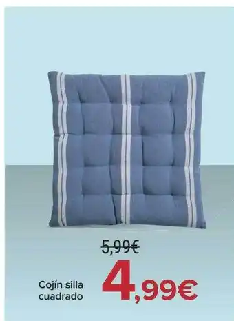 Carrefour Cojín silla cuadrado oferta