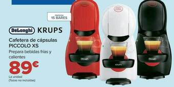Carrefour Delonghi krups cafetera de cápsulas piccolo xs oferta
