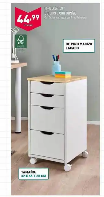 ALDI Cajonera con ruedas oferta