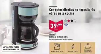 ALDI Cafetera de filtro retro oferta