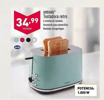 ALDI Tostadora retro oferta