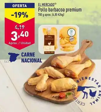 ALDI Pollo barbacoa premium oferta