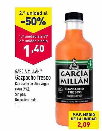 ALDI Gazpacho fresco oferta