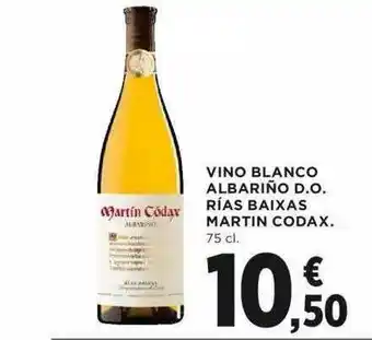 Hipercor Vino Blanco Albariño D.o. Rías Baixas Martin Codax 75cl oferta