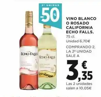 Hipercor Vino Blanco O Rosado California Echo Falls 75cl oferta