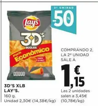 Hipercor 3d's Xlb Lay's oferta