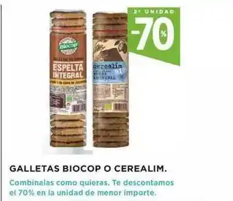 Hipercor Galletas Biocop O Cerealim oferta