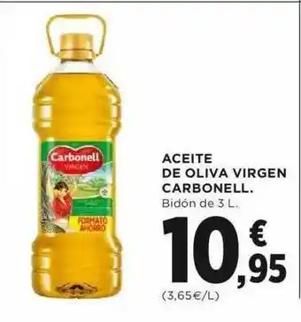 Hipercor Aceite De Oliva Virgen Carbonell 3L oferta