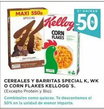 Hipercor Cereales Y Barritas Special K Wk O Corn Flakes Kellogg's oferta