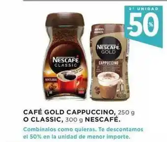 Hipercor Café Gold Cappuccino O Classic Nescafé oferta