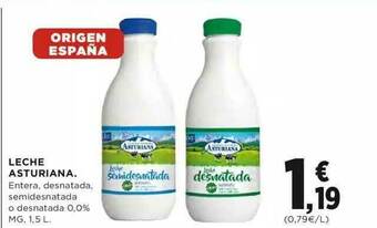 Hipercor Leche Asturiana oferta