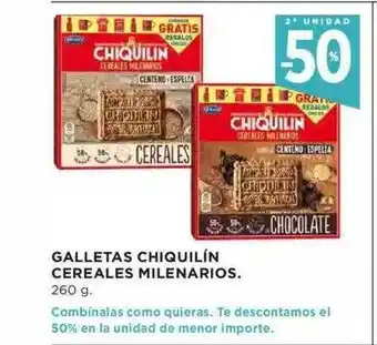 Hipercor Galletas Chiquilín Cereales Milenarios oferta