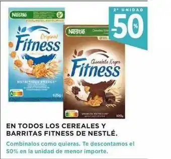 Hipercor En Todos Los Cereales Y Barritas Fitness De Nestlé oferta