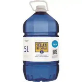 Eroski Agua mineral solan de cabras, garrafa 5 litros oferta