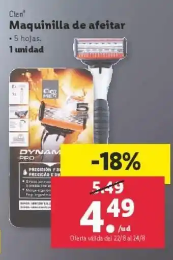 Lidl Máquina de afeitar cien oferta