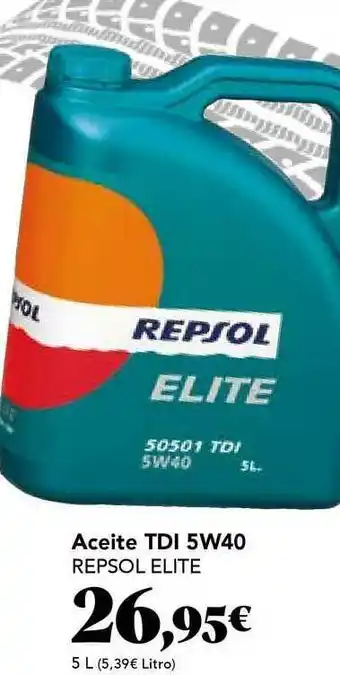 Gadis Aceite Tdi 5w40 Repsol Elite 5L oferta
