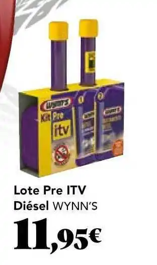 Gadis Lote Pre Itv Diésel Wynn's oferta