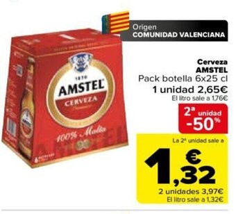 Carrefour Amstel Cerveza oferta