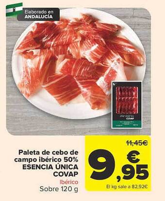 Carrefour Paleta de cebo de campo ibérico 50% esencia única covap oferta