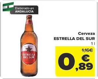 Carrefour Cerveza estrella del sur oferta