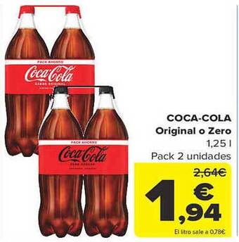 Carrefour Coca-cola original o zero oferta