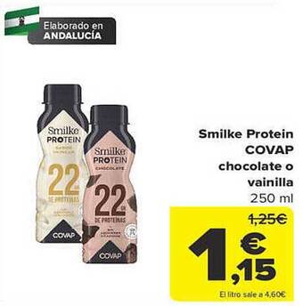 Carrefour Smilke protein covap chocolate o vainilla oferta