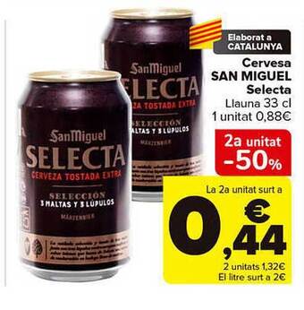 Carrefour Cervesa san miguel selecta oferta
