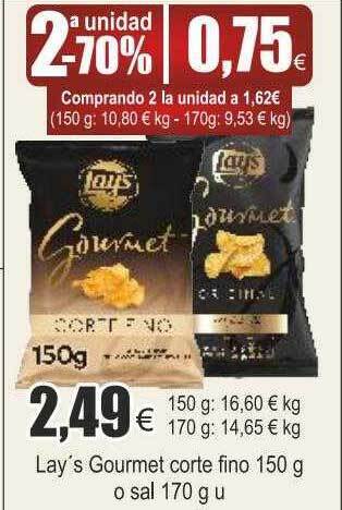 FROIZ Lay's gourmet corte fino oferta