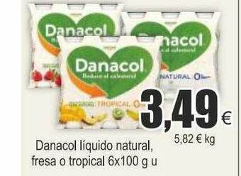 FROIZ Danacol líquido natural, fresa o tropical oferta