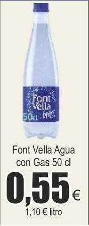 FROIZ Font vella agua con gas oferta