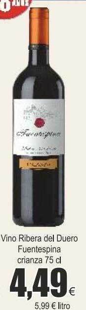 FROIZ Vino ribera del duero fuentespina crianza oferta